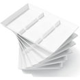 thumbnail image 1 of Lifewit Serving Tray Divided for Party Supplies, 6 PCS 15" x 10" Plastic Platters for Serving Food, White Reusable Tray for Veggie, Snack, Fruit, Cookies, Desserts in Kitchen/Pantry, 1 of 7