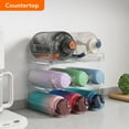 thumbnail image 1 of Lifewit Stackable Water Bottle Organizer for Cabinet, Extra Large Water Bottle Holder, Kitchen Pantry Organization and Storage, Plastic Fridge Wine Rack, Tumbler Travel Mug Holder, Hold 8 Bottles, 1 of 9