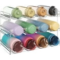 thumbnail image 1 of Lifewit Stackable Water Bottle Organizer for Cabinet, Water Bottle Holder, 3Pack, Hold 12 Bottles, 1 of 6