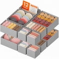 thumbnail image 1 of Lifewit Underwear Drawer Organizer for Closet 12 Pack, 3 Sizes Dresser Organizer Dividers, Deep Fabric Foldable Drawer Storage Organizer Bins for Clothes, Sock, Bra, Lingerie, Undies, 1 of 9