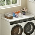 thumbnail image 1 of Lifewit Washer Dryer Countertop, Spice Type, 54" Length x 27.5" Width Melamine Covers with Edge Rails for The Top, Laundry Room Storage and Organization, White, 1 of 9