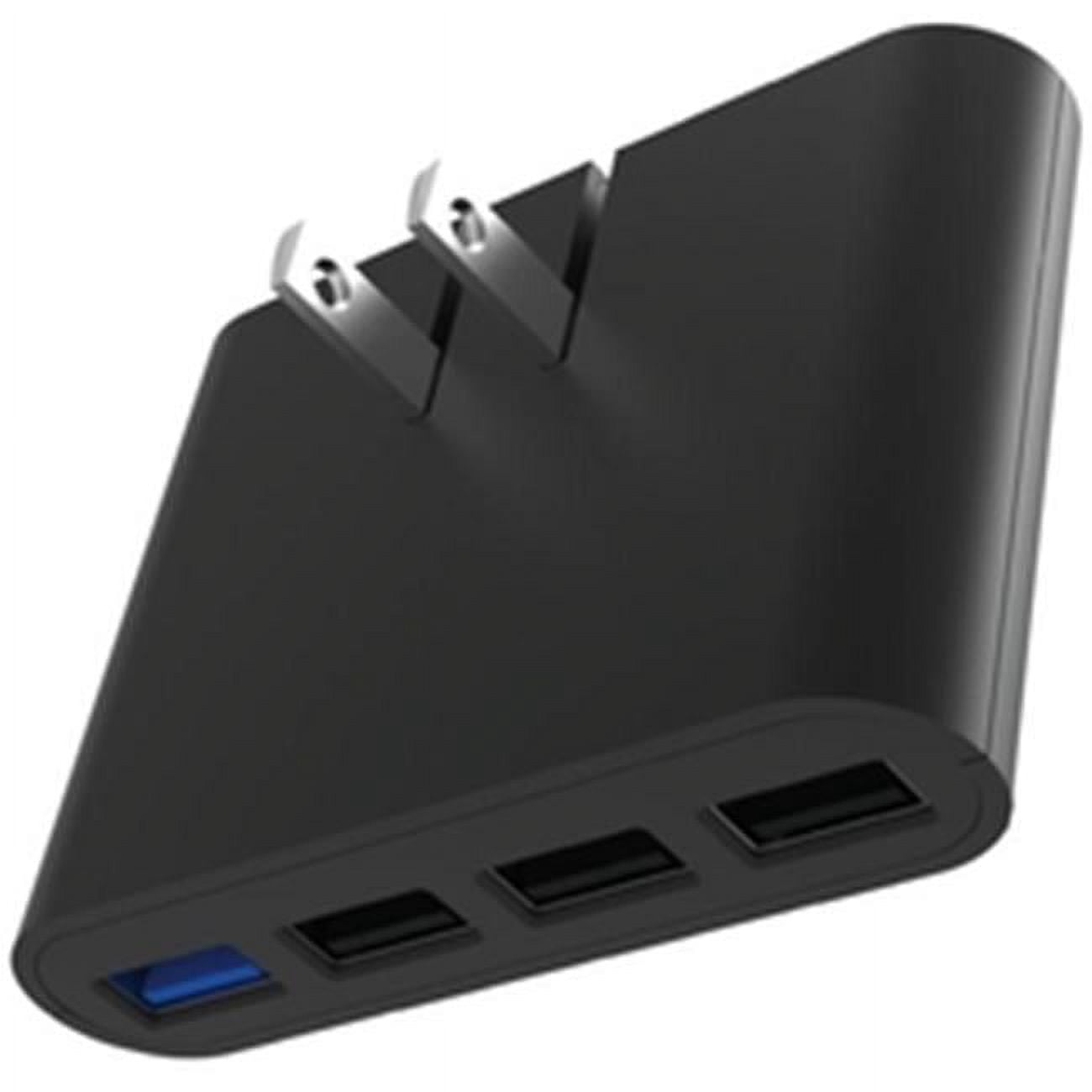 Lifeworks Technology Group IH-CT525B iHome AC Pro Slim USB Wall Charger, Black