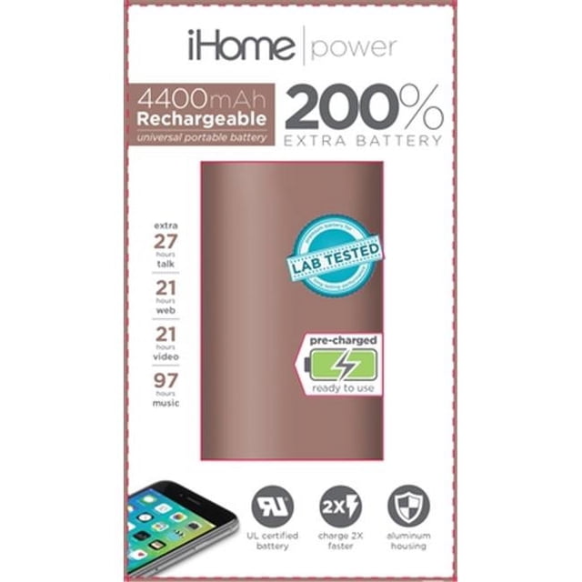 Lifeworks Technology Group IH-PP1002AR 4400mAh Super Charge External ...