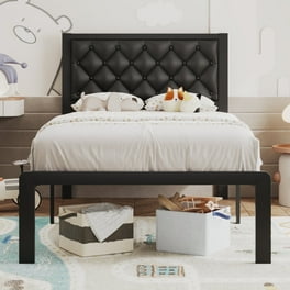 WhizMax Full Size Bed Frame with Storage - Noise-Free, Heavy