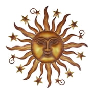 Liffy 24-Inch Sun Metal Wall Art - Outdoor Decor Wall Sculptures