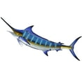 thumbnail image 1 of Liffy Large Blue Metal Marlin Fish Wall Decor-36" Tropical Fish Wall Art for Pool,Bathroom,Bedroom-Impressive & Attractive Statement Piece, 1 of 8