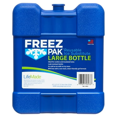 Lifoam Freez Pak Large Reusable Ice Pack with Hard Shell, Blue 2.4lbs