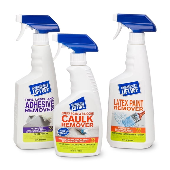 Lift Off 99614 DIY Make-Over Kit Includes Latex Paint Remover, Silicone Latex Caulk and Foam Sealant Remover, and Tape, Label, and Adhesive Remover Perfect for DIY Projects