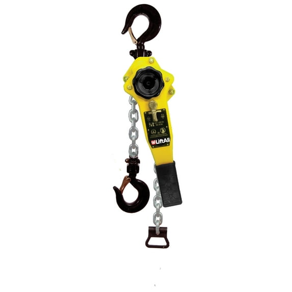 Lift-All 3 Ton Lever Chain Hoist 10 Ft. Lift