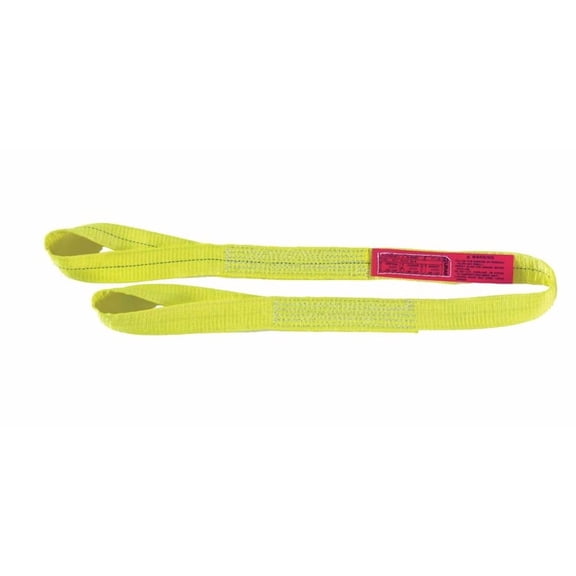 Lift All EE1602DTX5 Polyester Web Sling, 1-ply, Eye and Eye, Twisted Eye, 2" Width x 5' Length CA1