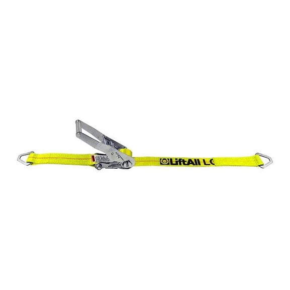 Lift-All Tie Down Strap,D-Ring,Yellow 61003