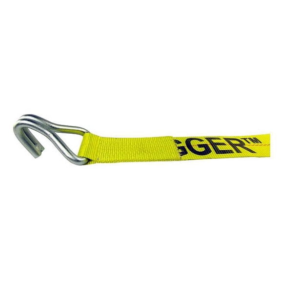 Lift-All Tie Down Strap,Wire-Hook,Yellow 26436