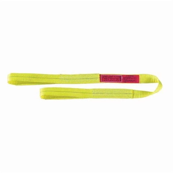 Lift-All Web Sling, Type 3, 6 ft L, 2 in W, Polyester, Yellow EE1602DFX6