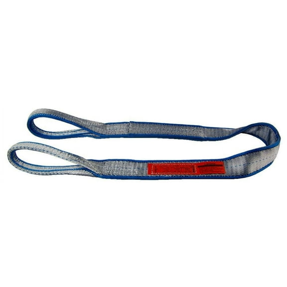 Lift-All Web Sling, Type 3, 20 ft L, 4 in W, Polyester, Silver EE2804TFX20