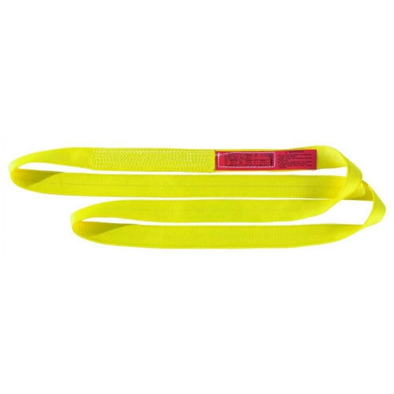 Lift-All Web Sling, Type 5, 8 ft L, 1 in W, Nylon, Yellow EN2801NX8