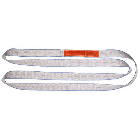 Lift-All Web Sling, Type 5, 6 ft L, 1 in W, Polyester, Silver EN1801TX6
