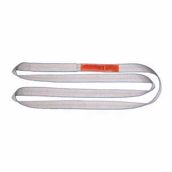 Lift-All Web Sling, Type 5, 10 ft L, 2 in W, Polyester, Silver EN2802TX10