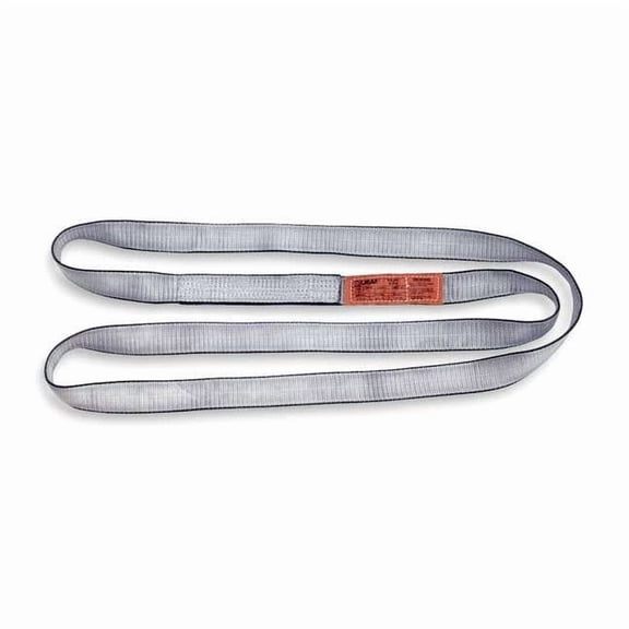 Lift-All Web Sling, Type 5, 6 ft L, 2 in W, Polyester, Silver EN1802TX6