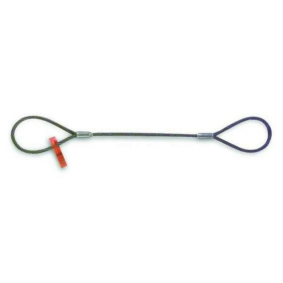 Lift-All Wire Rope Sling,10ft L,19600 lb Load Cap 1IEEX10