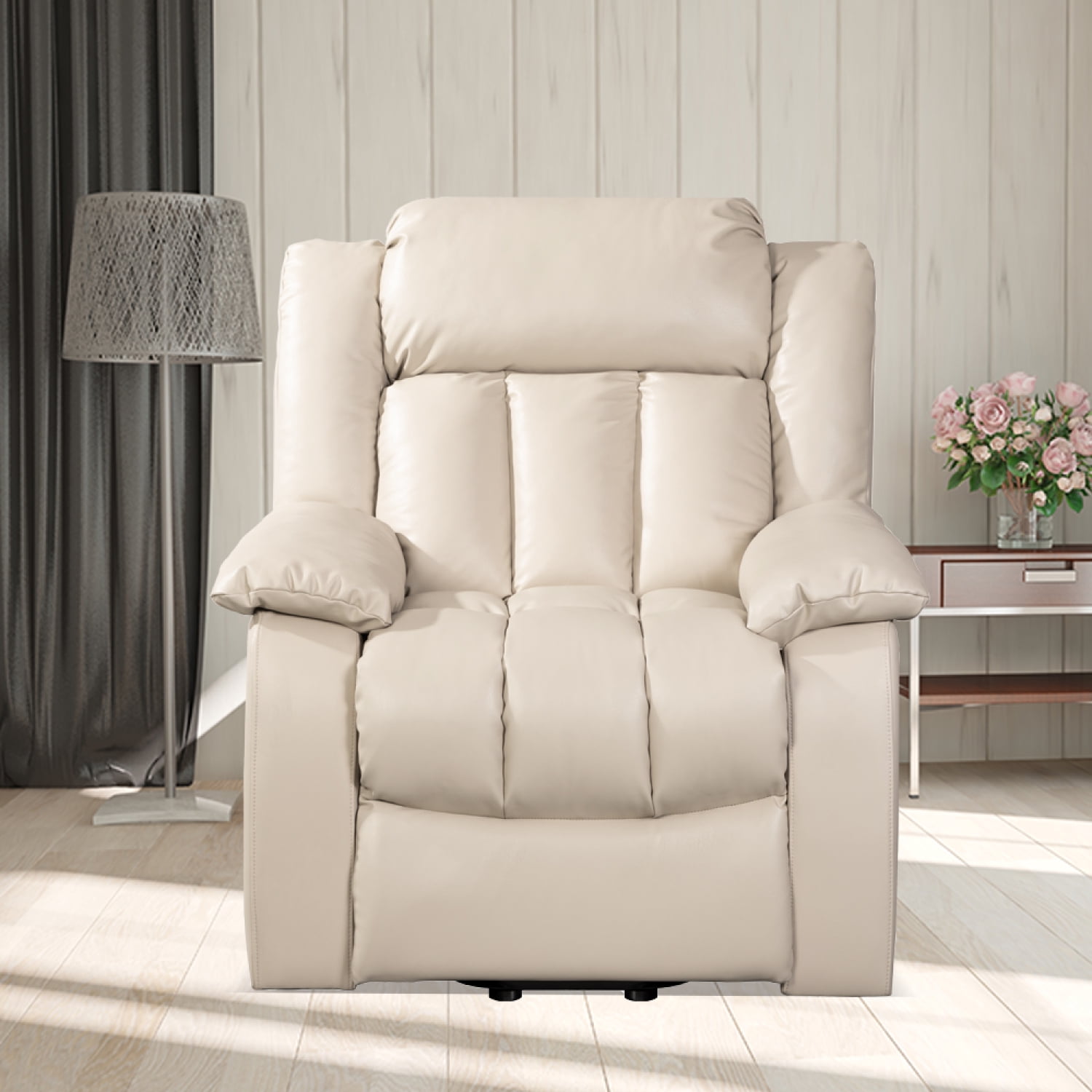 Lift Chair Recliners in Beige Electric Power Sofa for Elderly with