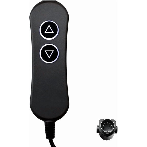 Lift Chairs Power Recliners 2 Button 5 Pin Prong Remote Handset Controller Hand Control with USB and Backlight