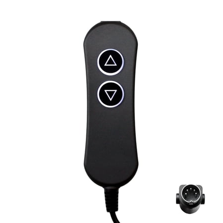 Lift Chairs Power Recliners 2 Button 5 Pin Prong Remote Handset Controller Hand Control with USB and Backlight