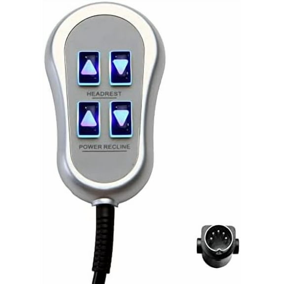 Lift Chairs Power Recliners 4 Button 5 Pin Prong Remote Hand Control Handset Replacement with Backlight