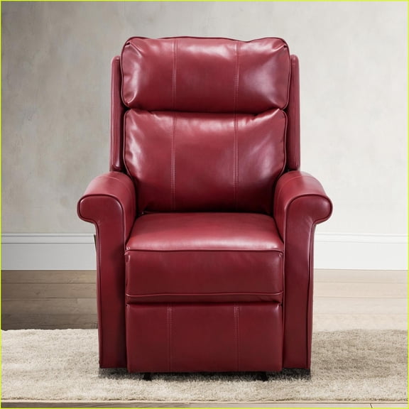 Lift Chairs, Traditional All-Electric 3-Position Recliner with 350 lbs Capacity | Ruby Red | PU Leather