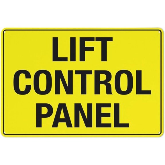 Lift Control Panel Sign Outdoor Metal Sign - 8"x12" Metal Signs For Business, Workplace, Office, Home, Delivery Signs, Road Signs, Garden Signs
