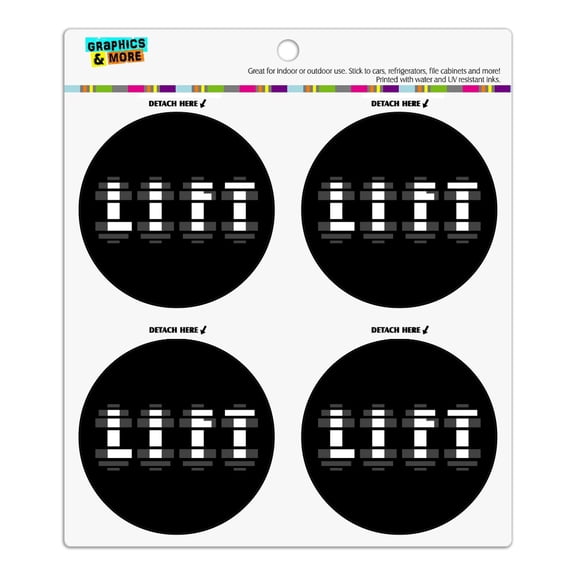 Lift Dumbells Weight Lifting Refrigerator Fridge Locker Vinyl Circle Magnet Set