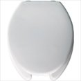 thumbnail image 1 of Lift Elongated Open Front Toilet Seat in White, 1 of 1