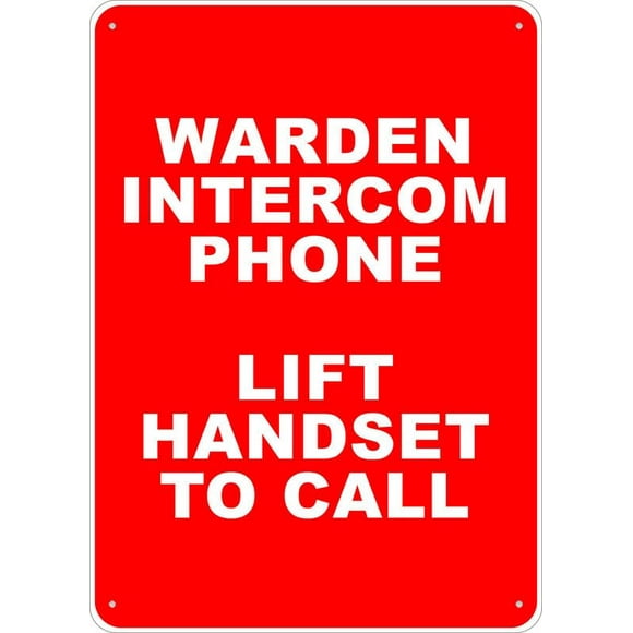 Lift Handset To Call Sign Signs Outdoor, Uv Printed, Weatherproof And Security Signs For Home Or Business (Aluminum) Size: 8 x 12 inch