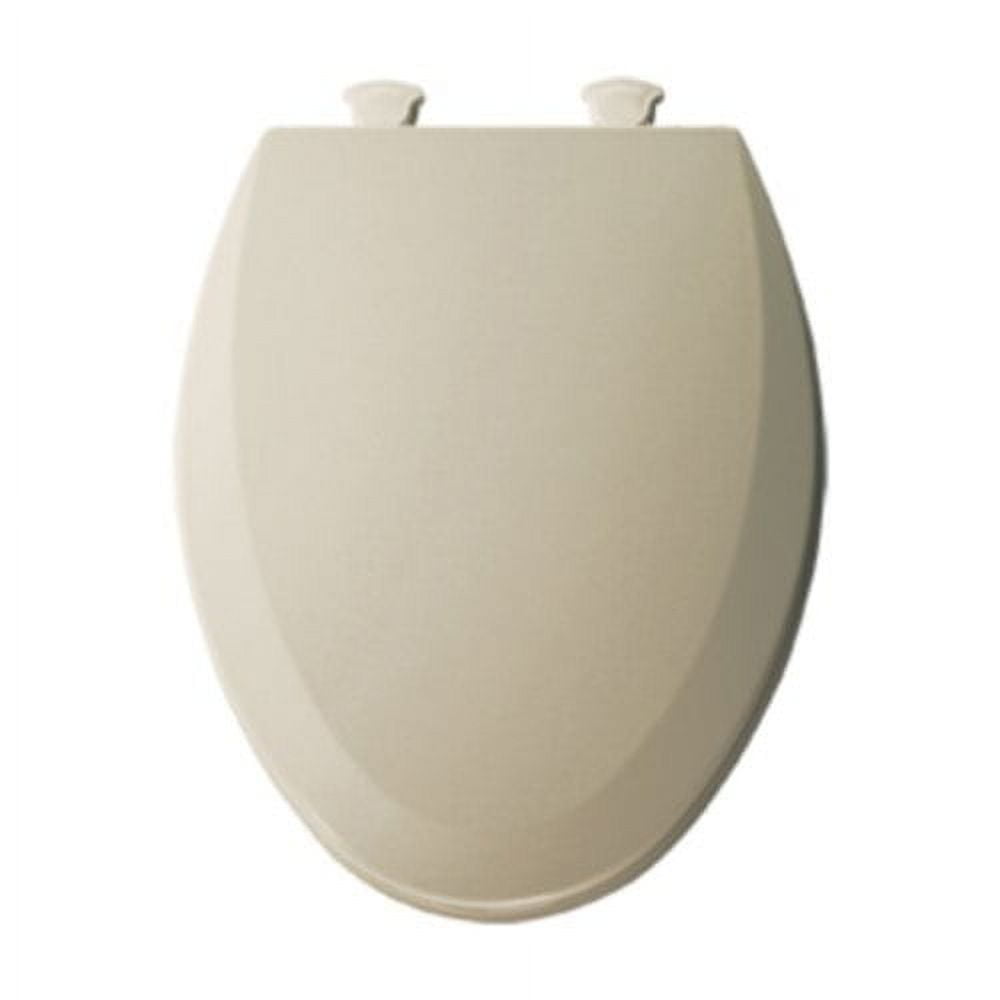 LiftOff Elongated Closed Front Toilet Seat in Bone