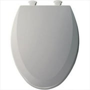 Lift-Off Elongated Closed Front Toilet Seat in Ice Grey