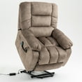 thumbnail image 1 of Lift Chairs for Elderly, 23in Oversized Lift Recliners 330b Capacity, Power Lift Recliner Chair for Living Room, Heavy-Duty Theater Recliner Sofa, with Massage and Heat Function, Camel, 1 of 8