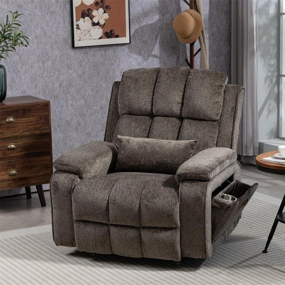 Lift Recliner Chairs for Elderly, Oversized Power Lift Chair with Heat and Massage, 180° Lay Flat Recliner with Extended Footrest, USB & Type-C Ports and Side Storage for Big Man 400lbs Sleeping