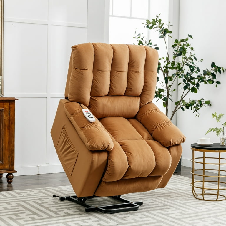 Btmway Lift Recliner, Fabric Electric Lift Chair with Adjustable Massage and Heating Function, Power Lift Recliner with Infinite Position & Side
