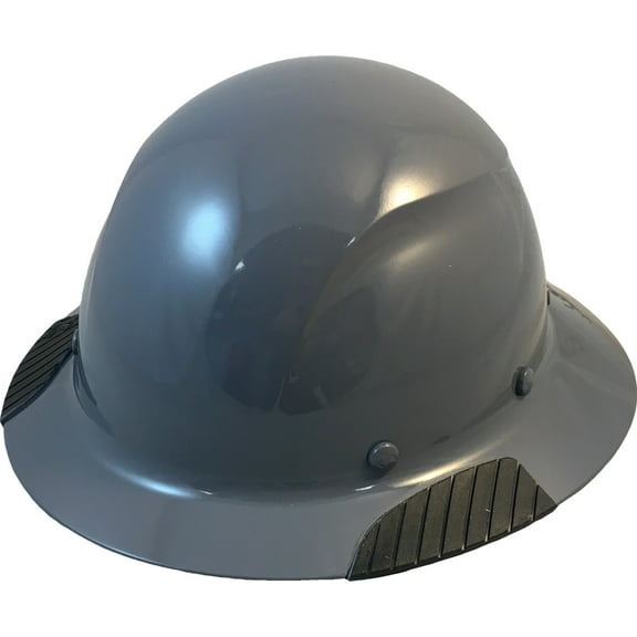 Lift Safety Actual Carbon Fiber Hard Hat - Full Brim Medium Gray