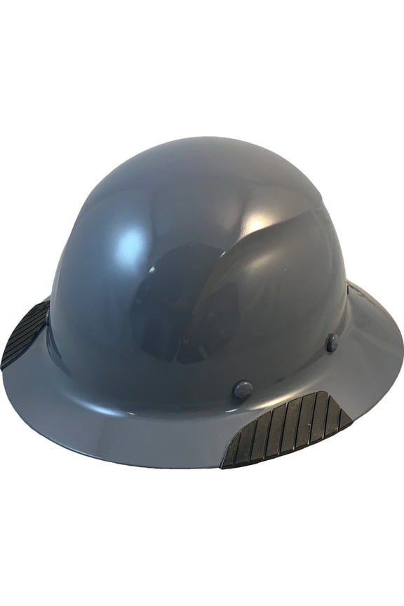 Lift Safety Actual Carbon Fiber Hard Hat - Full Brim Medium Gray