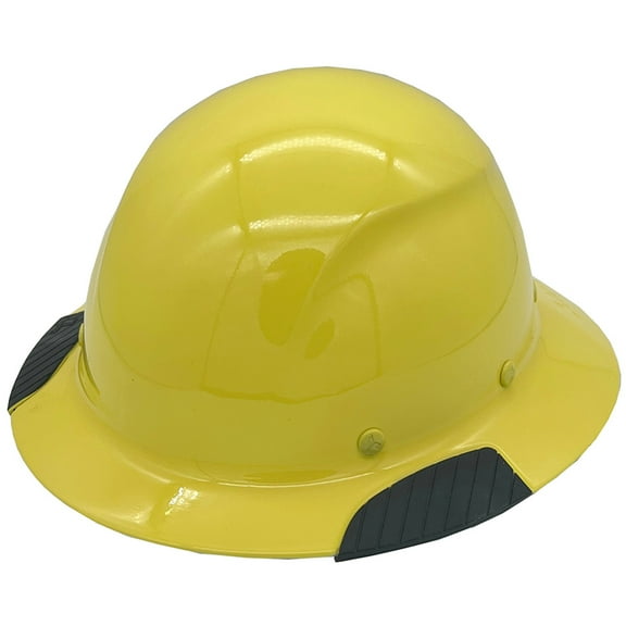 Lift Safety Actual Carbon Fiber Hard Hat - Full Brim Yellow