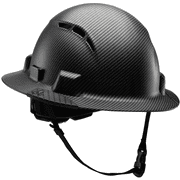 Lift Safety Black Carbon iDAX HDPE Full Brim Vented Hard Hat Class C Z89.1 2014
