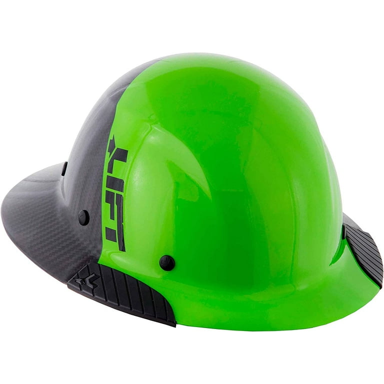 GREENMAX　50791 Lift Safety DAX Fifty 50 Carbon Fiber Full Brim Hard Hat - Green