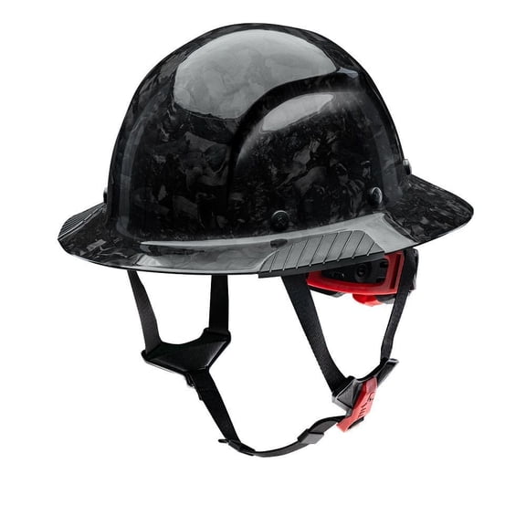Lift Safety Forged Carbon Fiber Dax Hard Hat, Full Brim, Gloss