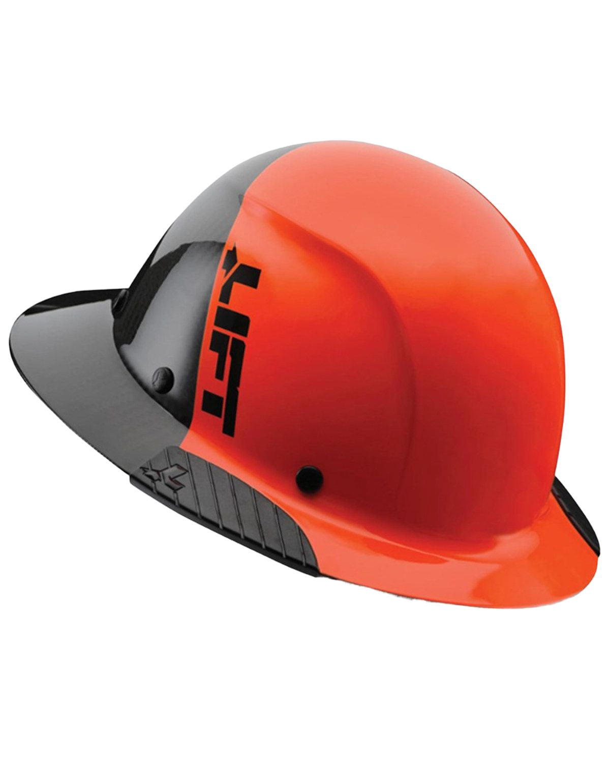 Lift Safety HDF50C-190C Dax Fifty 50 Full Brim Carbon Fiber Hardhat, Orange