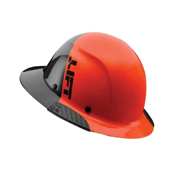 Lift Safety HDF50C-190C Dax Fifty 50 Full Brim Carbon Fiber Hardhat, Orange