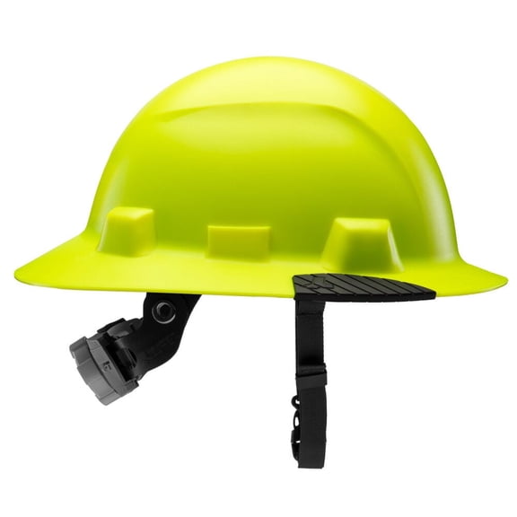 Lift Safety Idax Full Brim - Non-Vented Hard Hat, Hi-Viz Yellow