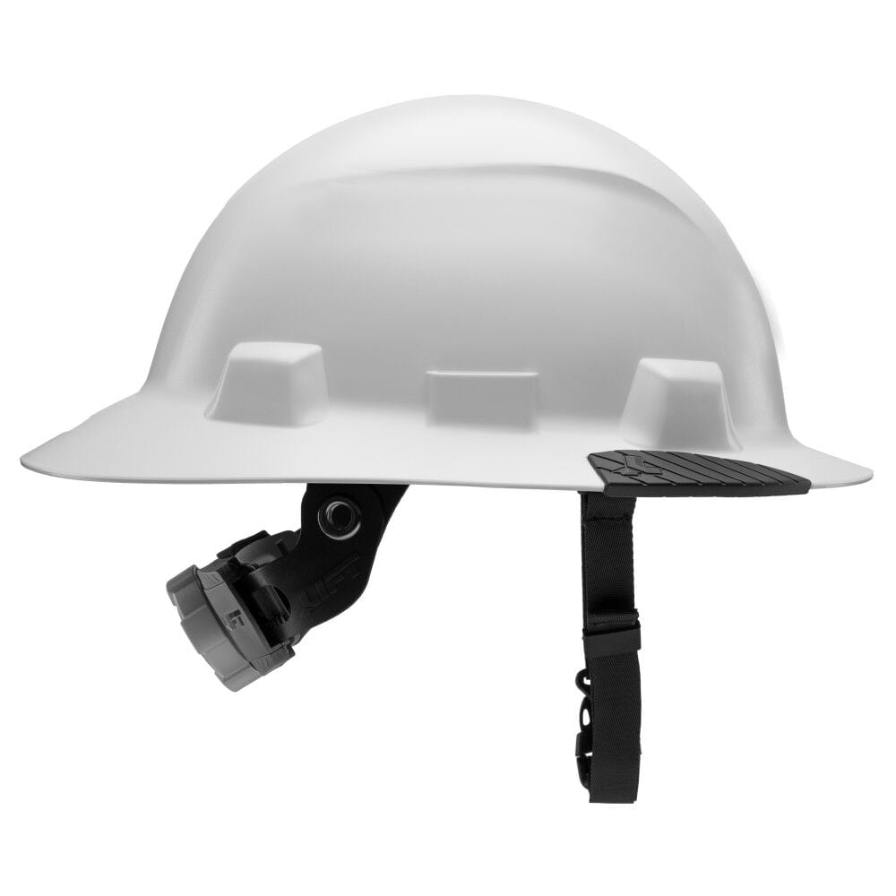 Lift Safety Idax Full Brim - Non-Vented Hard Hat, White Carbon