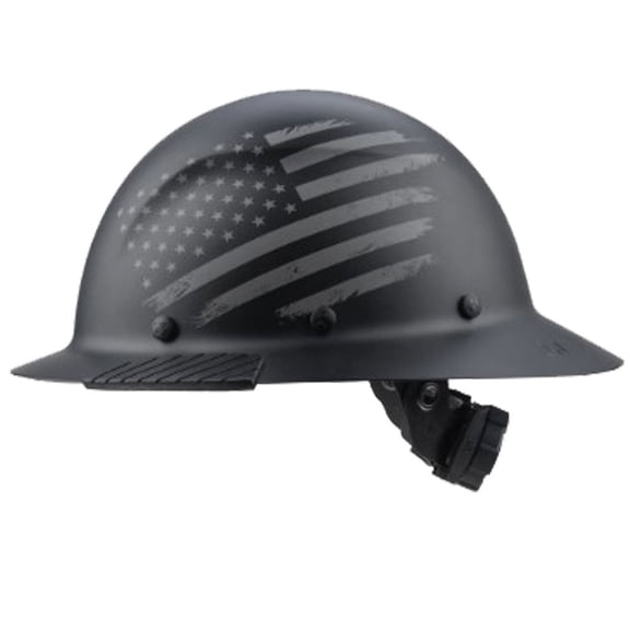 Lift Safety Dax Patriot Full Brim Hard Hat - Black Matte