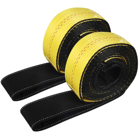 Lift Sling Straps 10'x2 15,000 Pound Capacity 2-Pack Heavy Duty Lifting Slings Web Sling Tree Saver Recovery Strap Web Sling Winch Strap