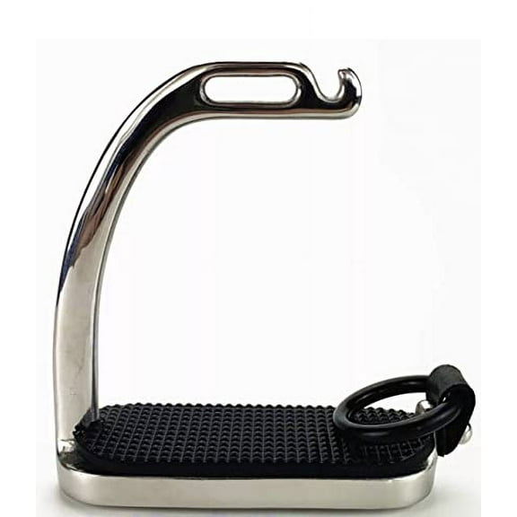 Lift Sports 4.75/4.50 Inch Peacock Horse Riding Safety Stirrups Silver Polish Irons FILLIS Stainless Steel Kids Children (4 Inch)